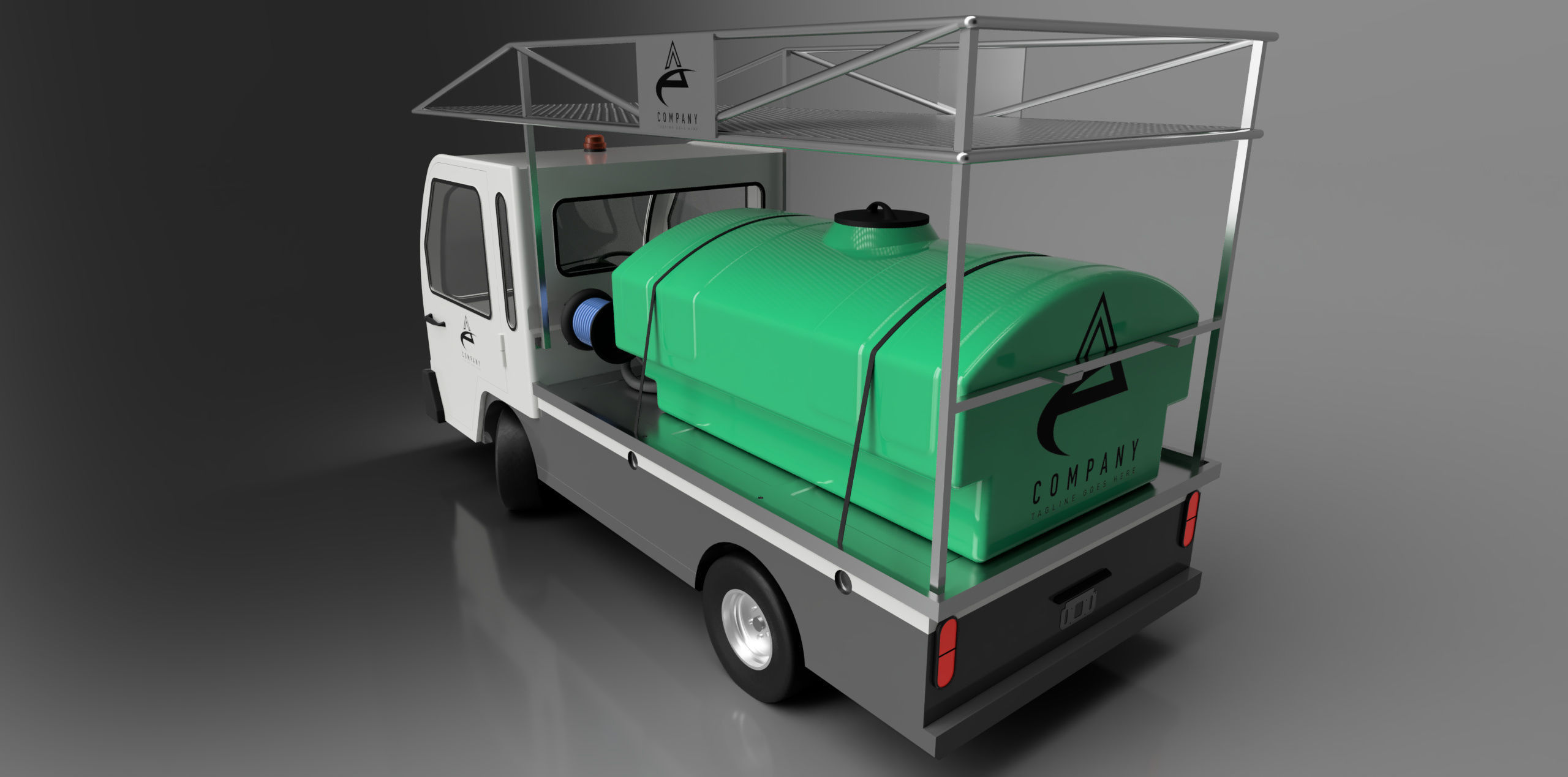 utility vehicle - Bigfoot 3000 multipurpose van 3D model_1
