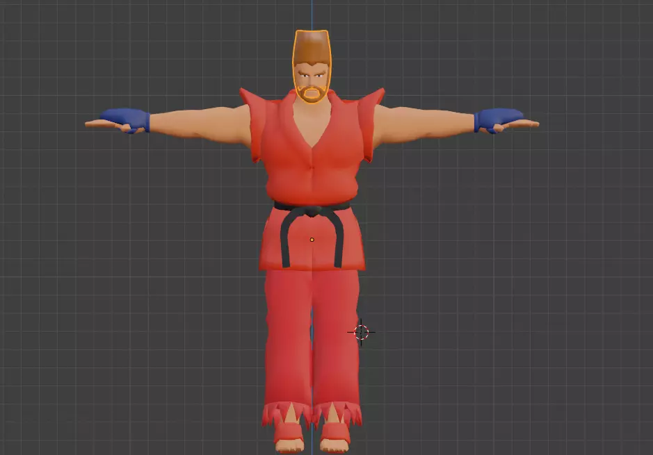 Paul Tekken Low-poly 3D model_0