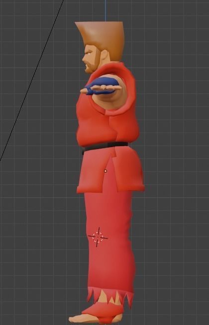 Paul Tekken Low-poly 3D model_1