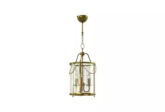 Classic Bronze Haussmann Lantern roof light top lamp 3D model
