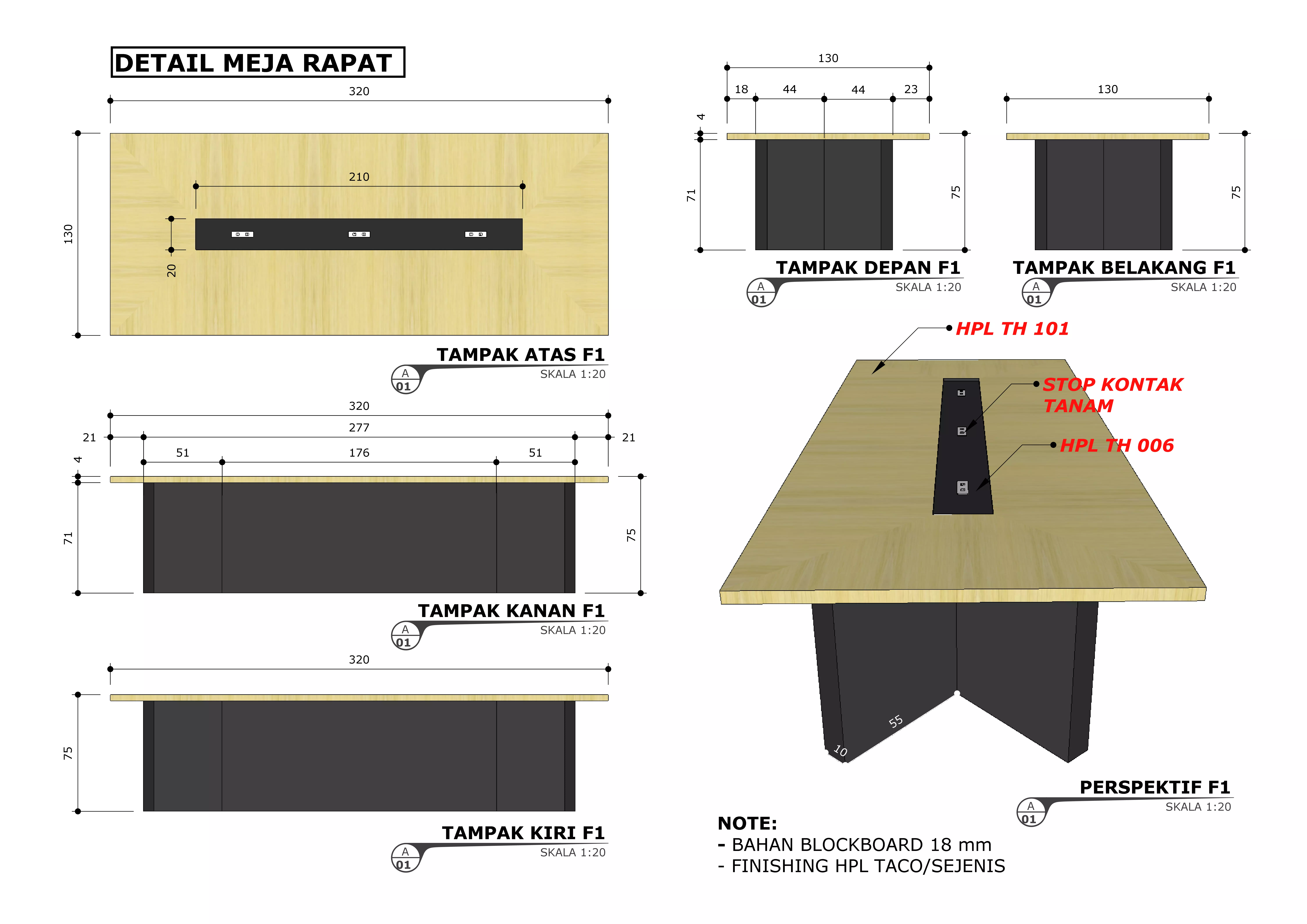 meeting table 3D model