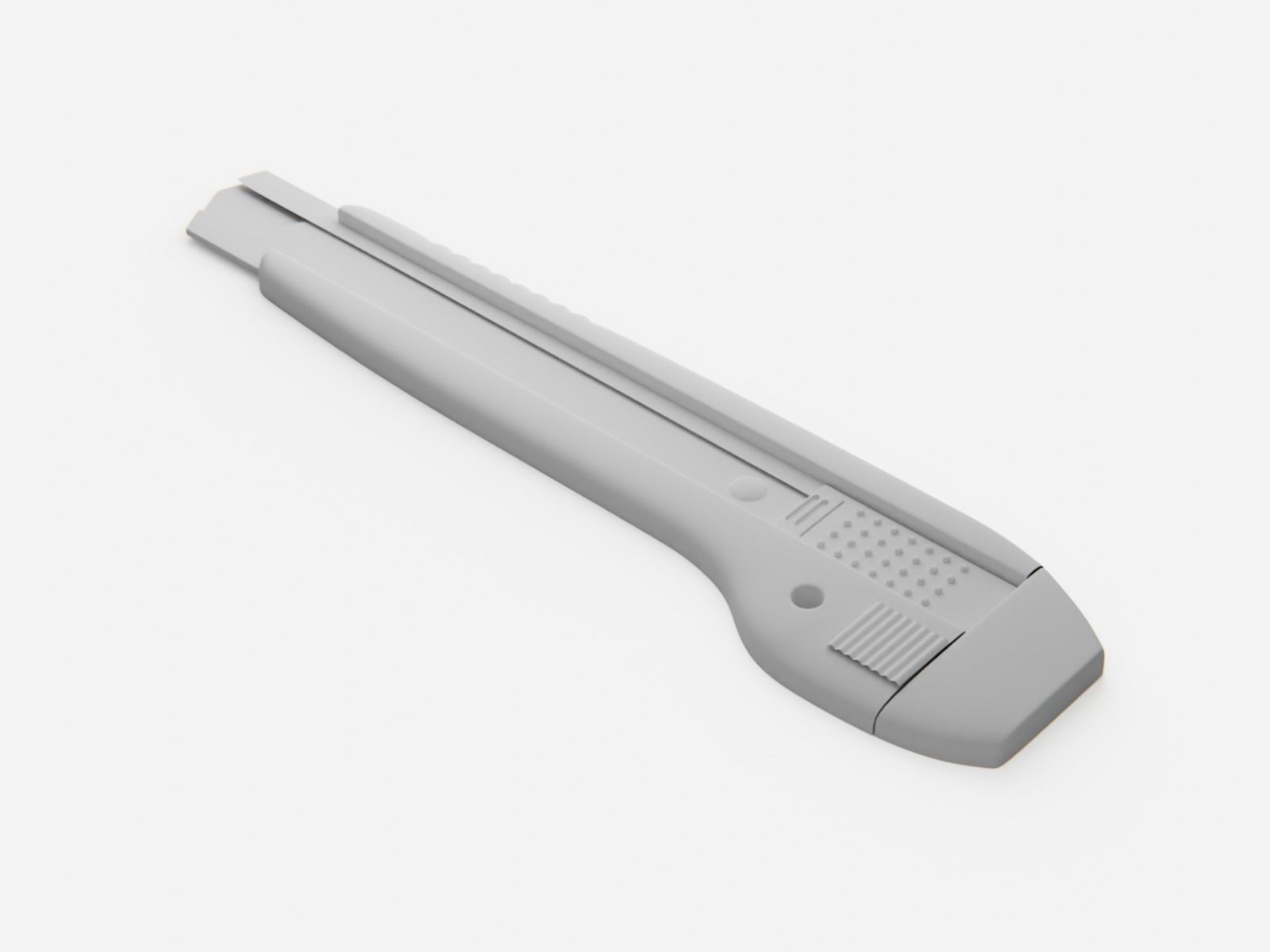 Box Cutter Subdivision Ready for Film Low-poly 3D model_5