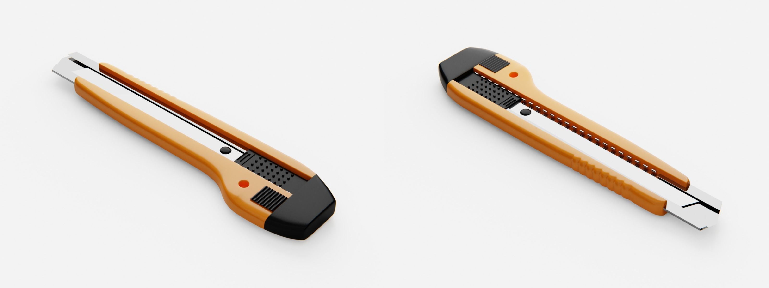 Box Cutter Subdivision Ready for Film Low-poly 3D model_3