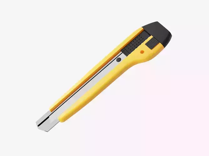Box Cutter Subdivision Ready for Film Low-poly 3D model