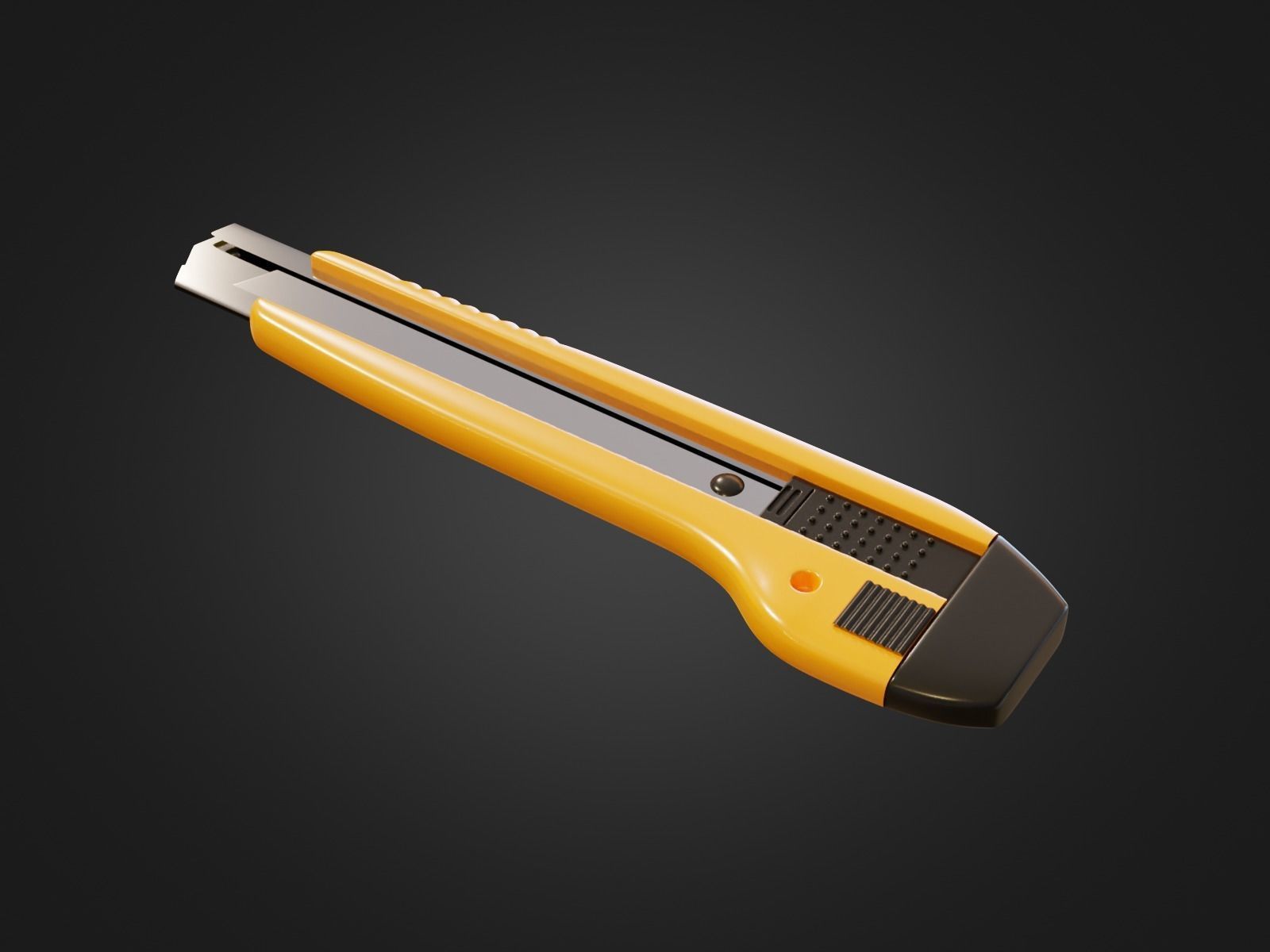 Box Cutter Subdivision Ready for Film Low-poly 3D model_1