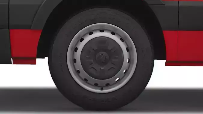 Vauxhall Movano 2020 wheel 3D model