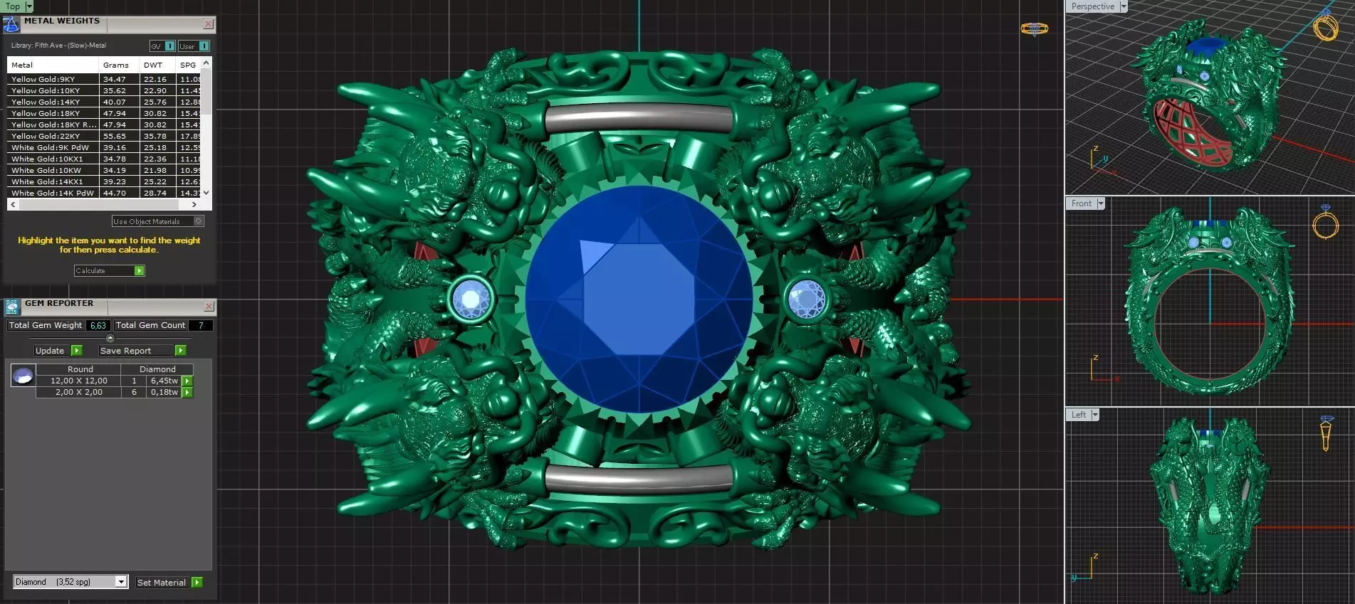 dragon ring 04 3D print model