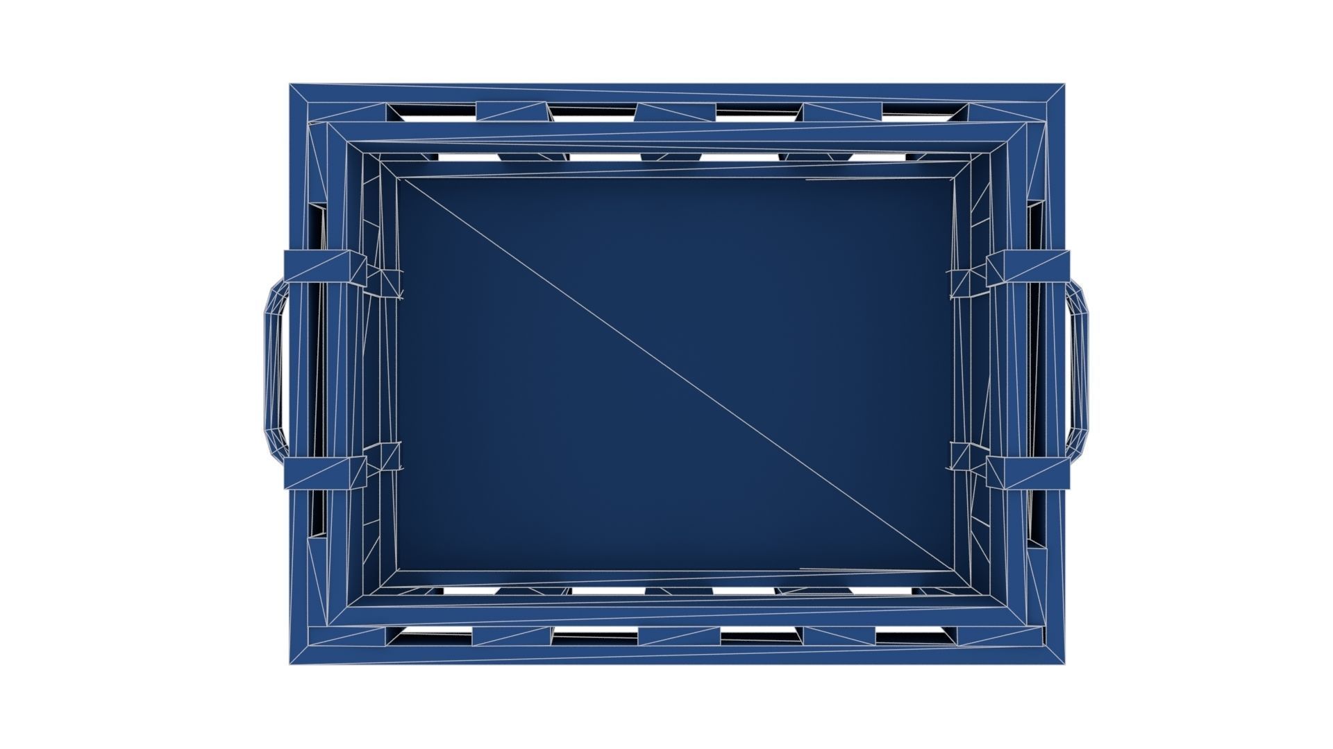 Ancient Wooden Box 1 Low-poly 3D model_24