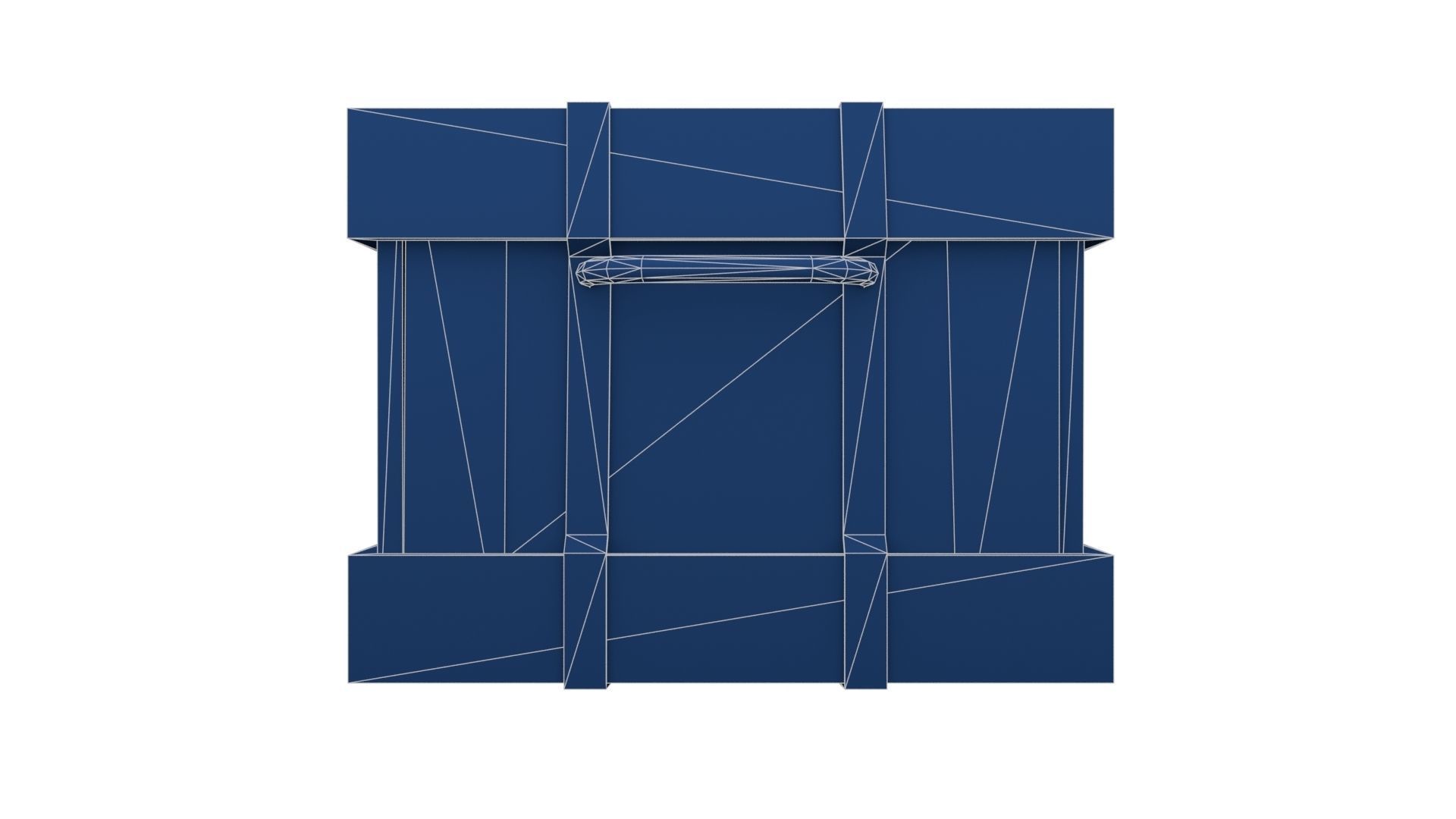 Ancient Wooden Box 1 Low-poly 3D model_23