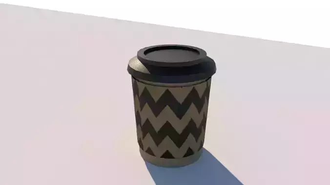Paper Coffee Cup 3D Model