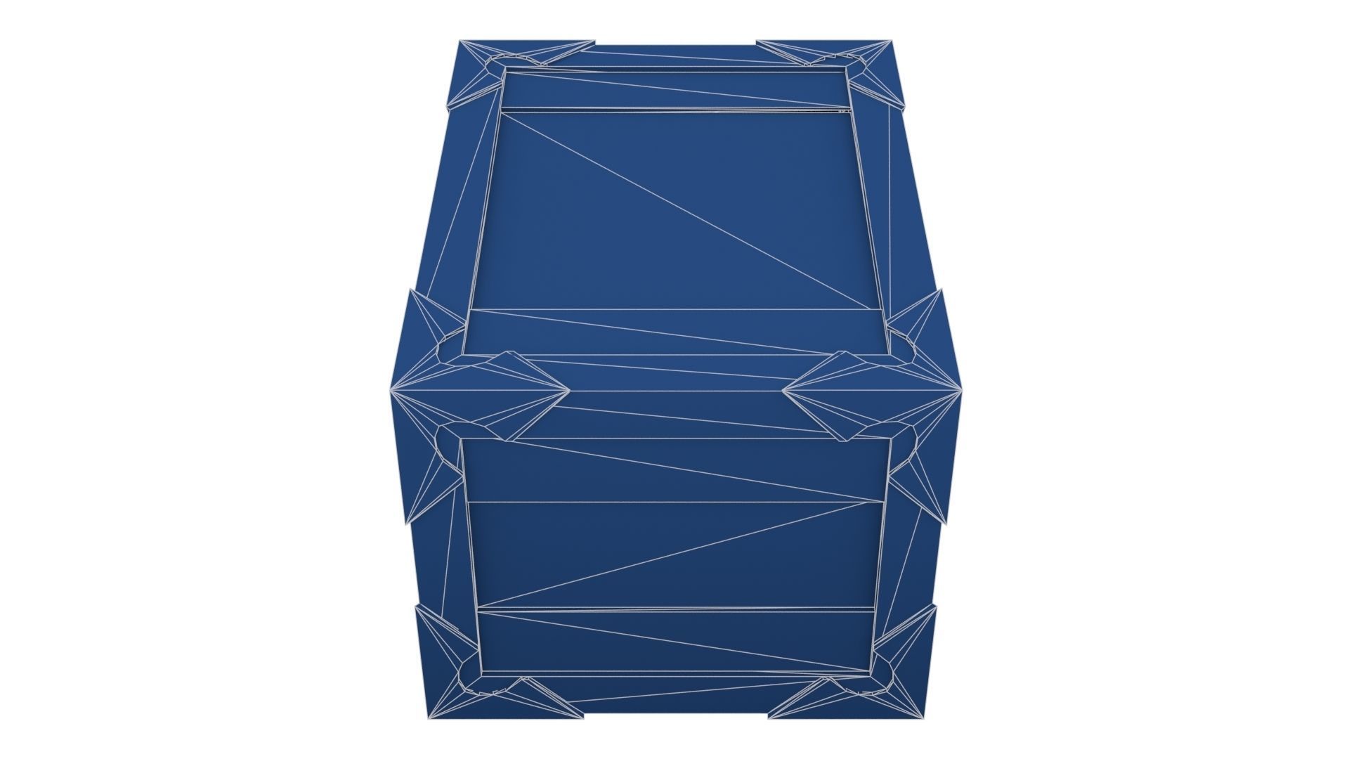 Ancient Wooden Box 2 Low-poly 3D model_27