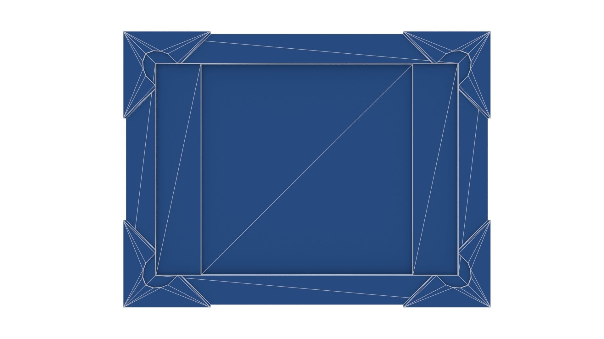 Ancient Wooden Box 2 Low-poly 3D model_24