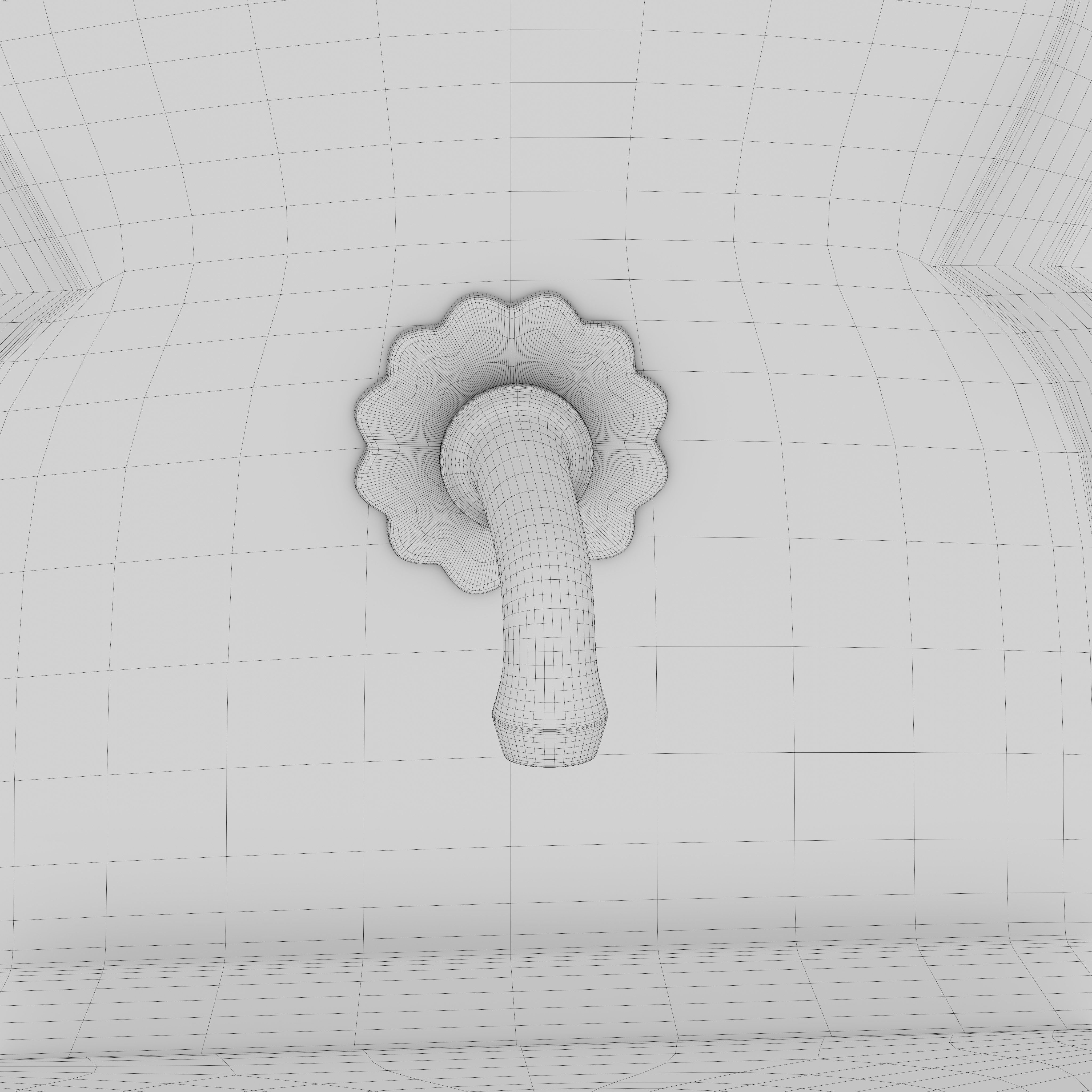 Traditional Moroccan mosaic fountain 3D model_9