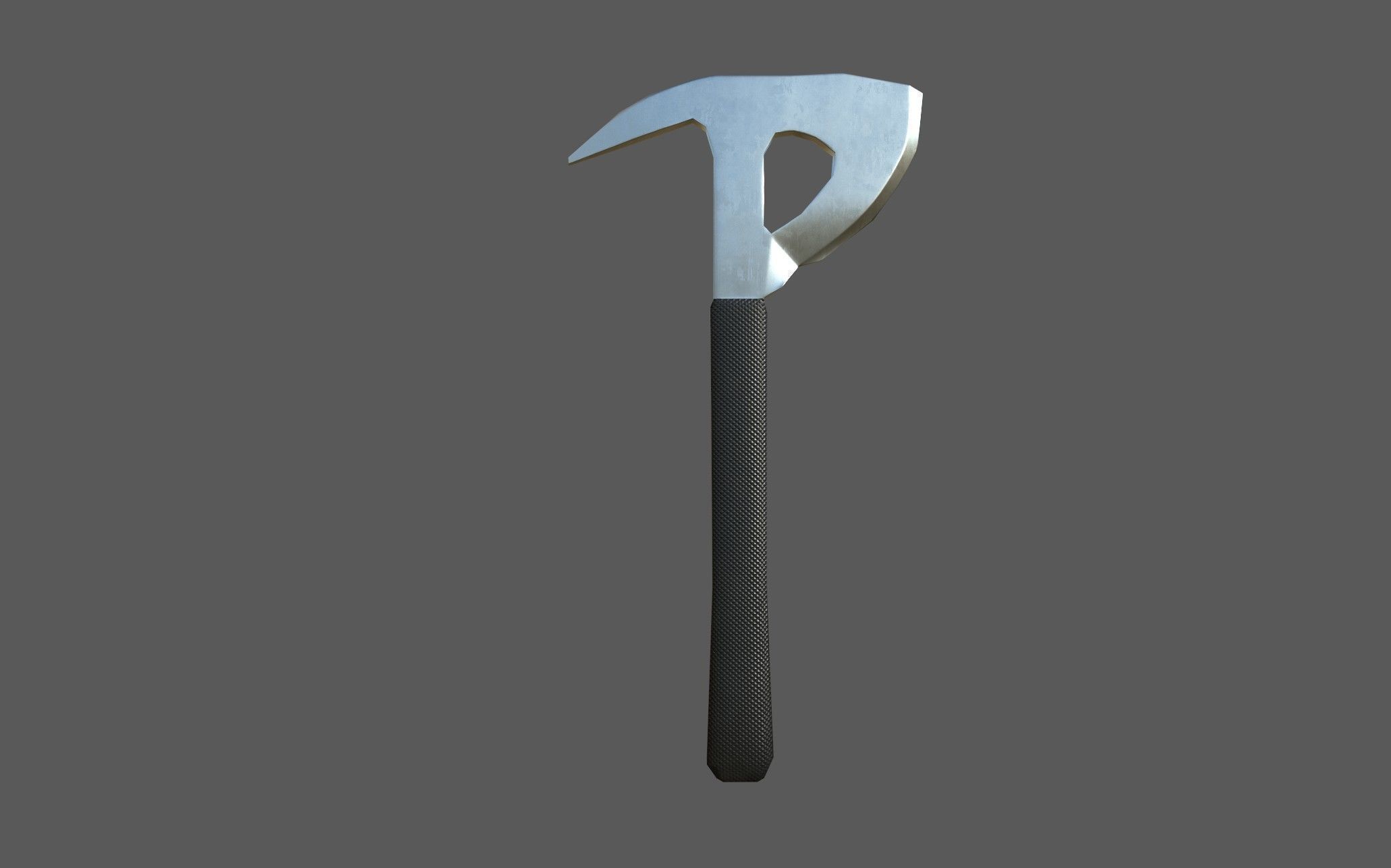 Fire Axe - one handed Low-poly 3D model_6