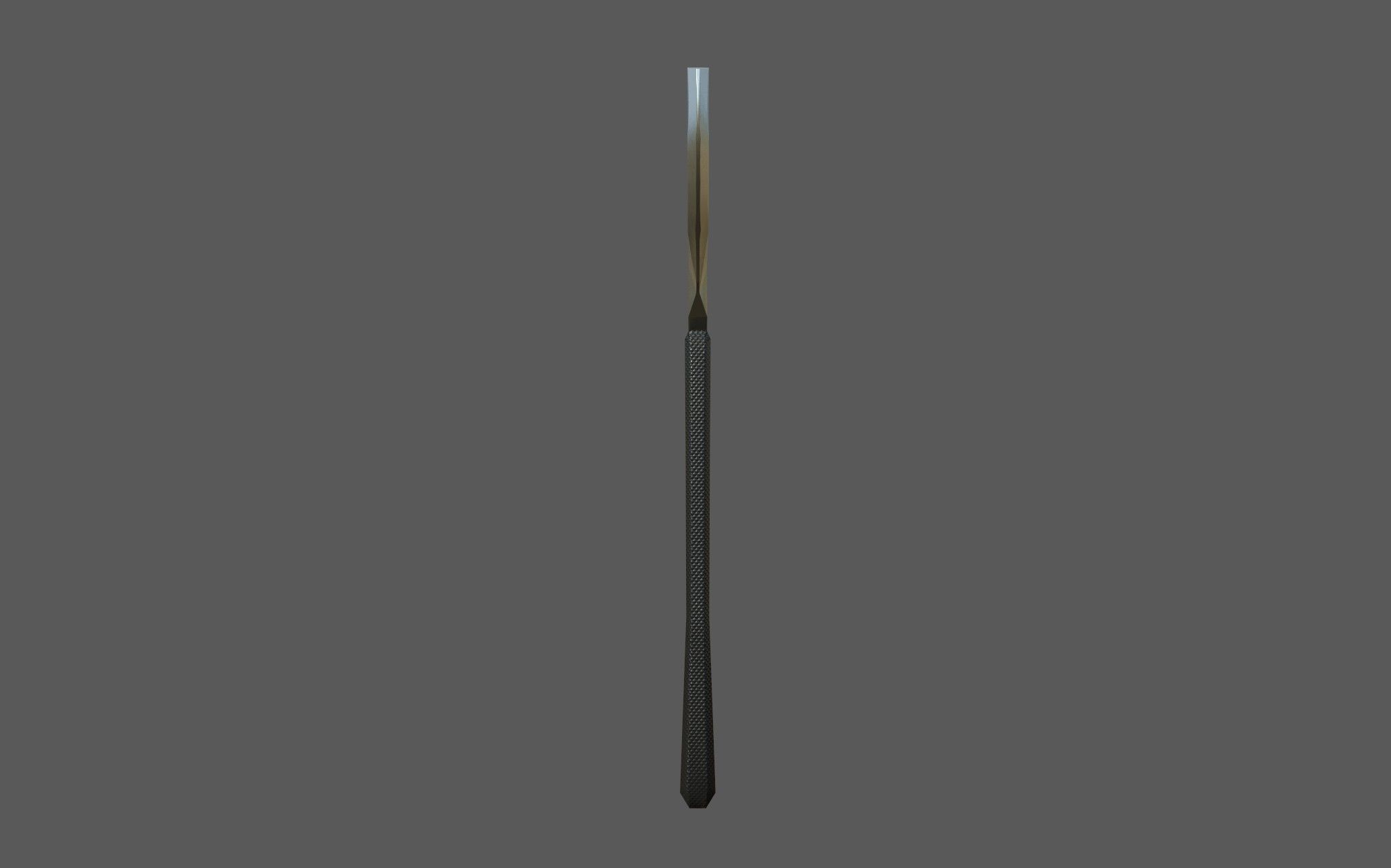 Fire Axe - one handed Low-poly 3D model_7