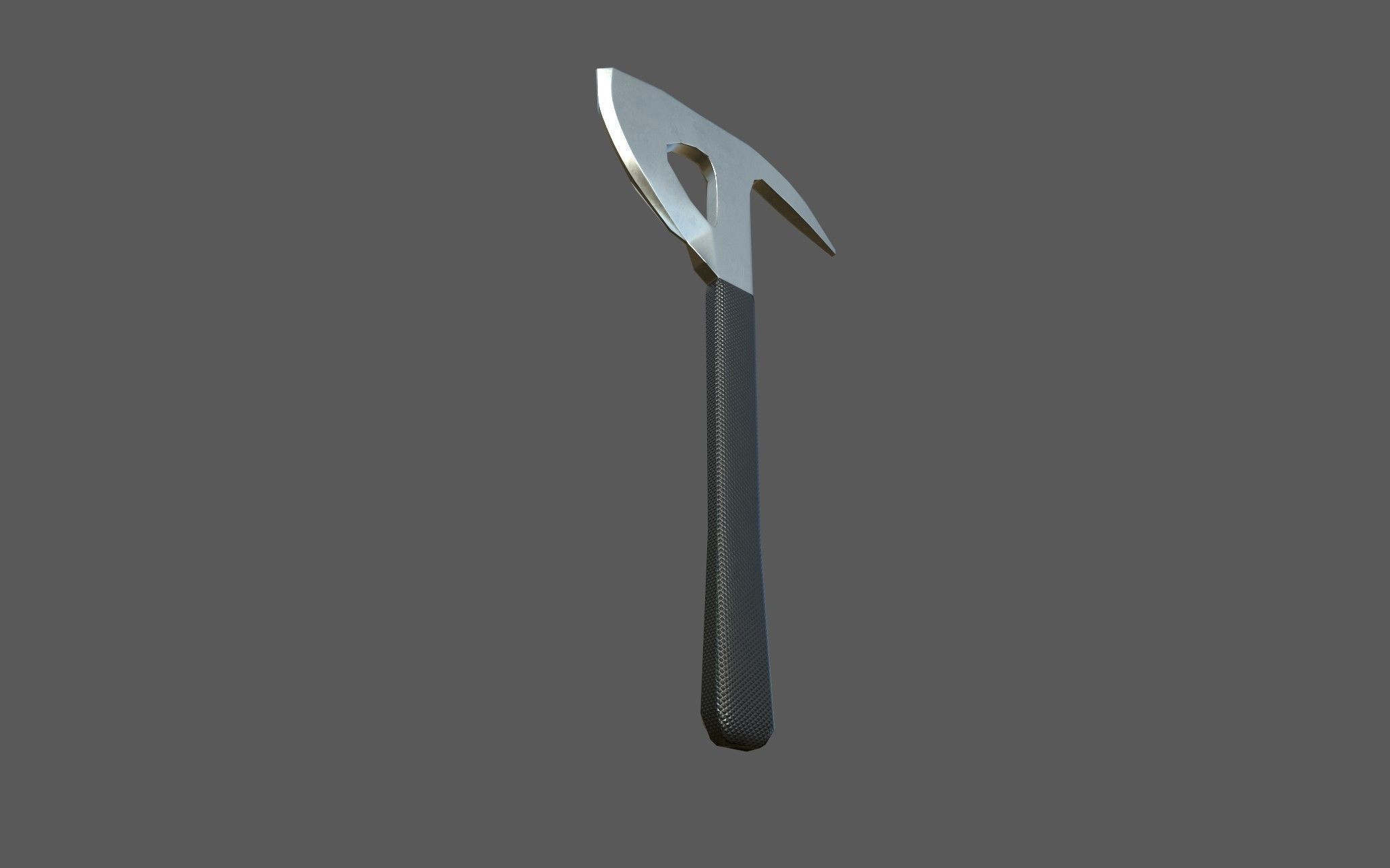 Fire Axe - one handed Low-poly 3D model_3