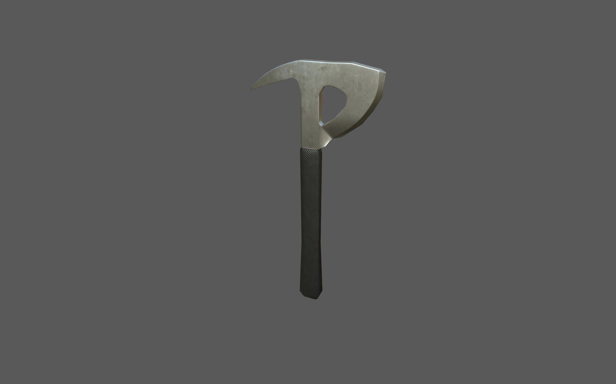 Fire Axe - one handed Low-poly 3D model_1