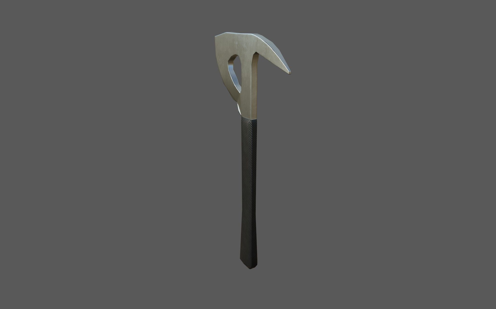 Fire Axe - one handed Low-poly 3D model_4