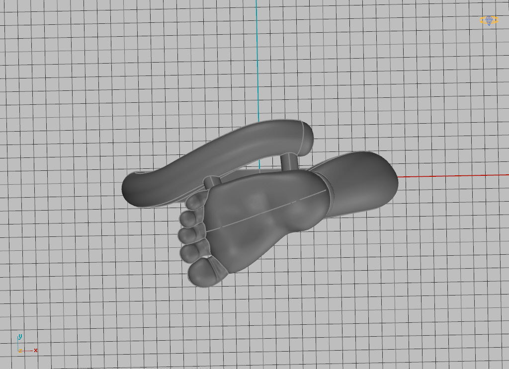 Baby foot ring  8 size USA 3D print model_5