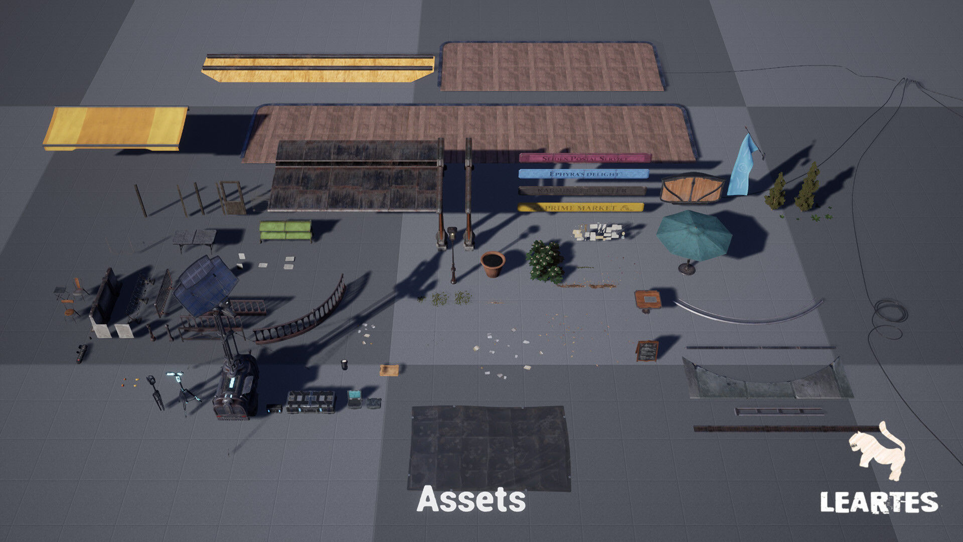 The Rally Point Environment Unreal Engine 4  Low-poly 3D model_11