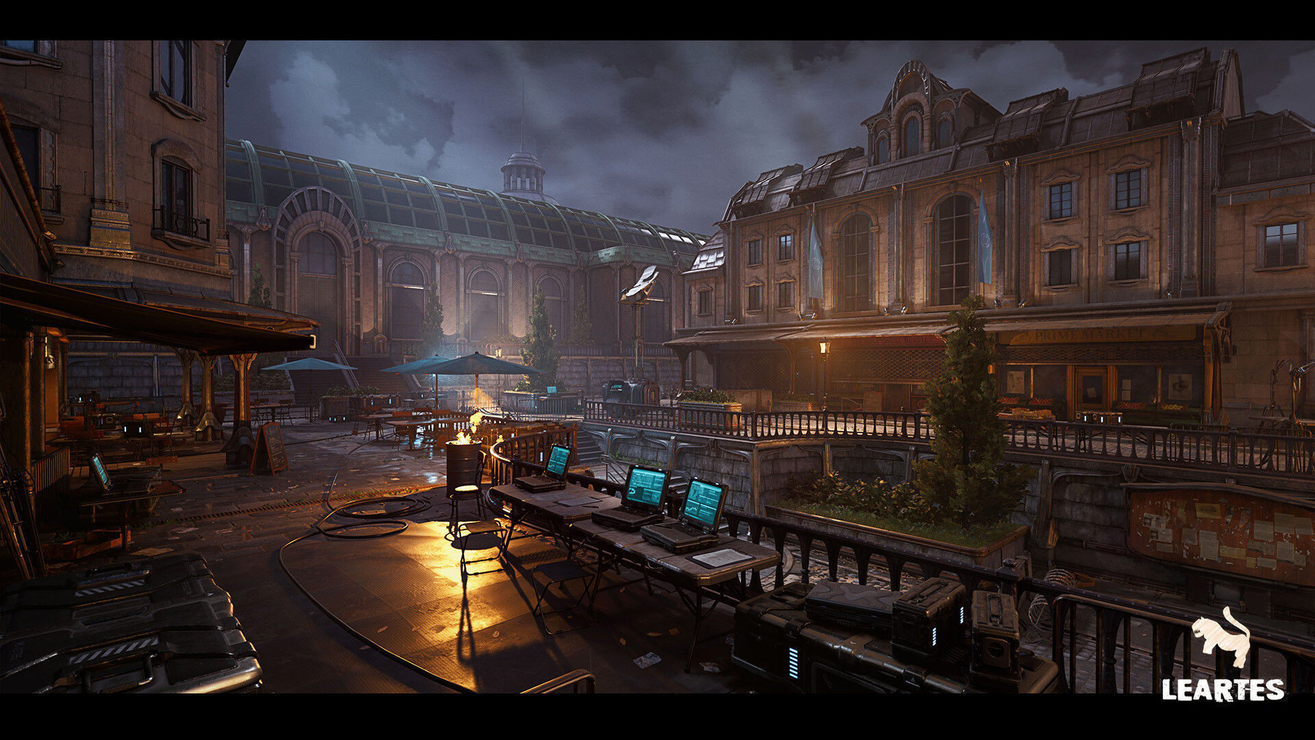 The Rally Point Environment Unreal Engine 4  Low-poly 3D model_4