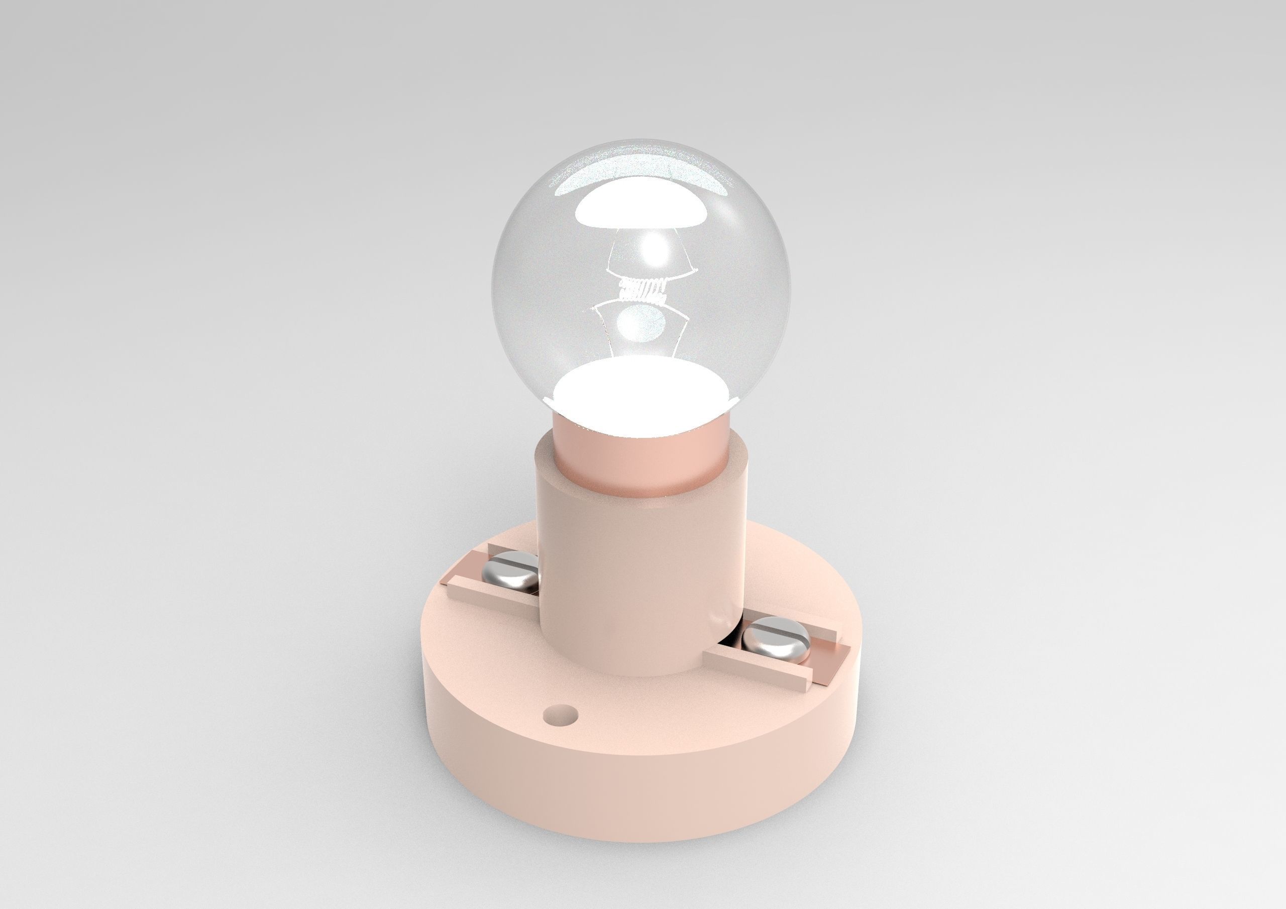 Miniature bulb and holder 3D model_8