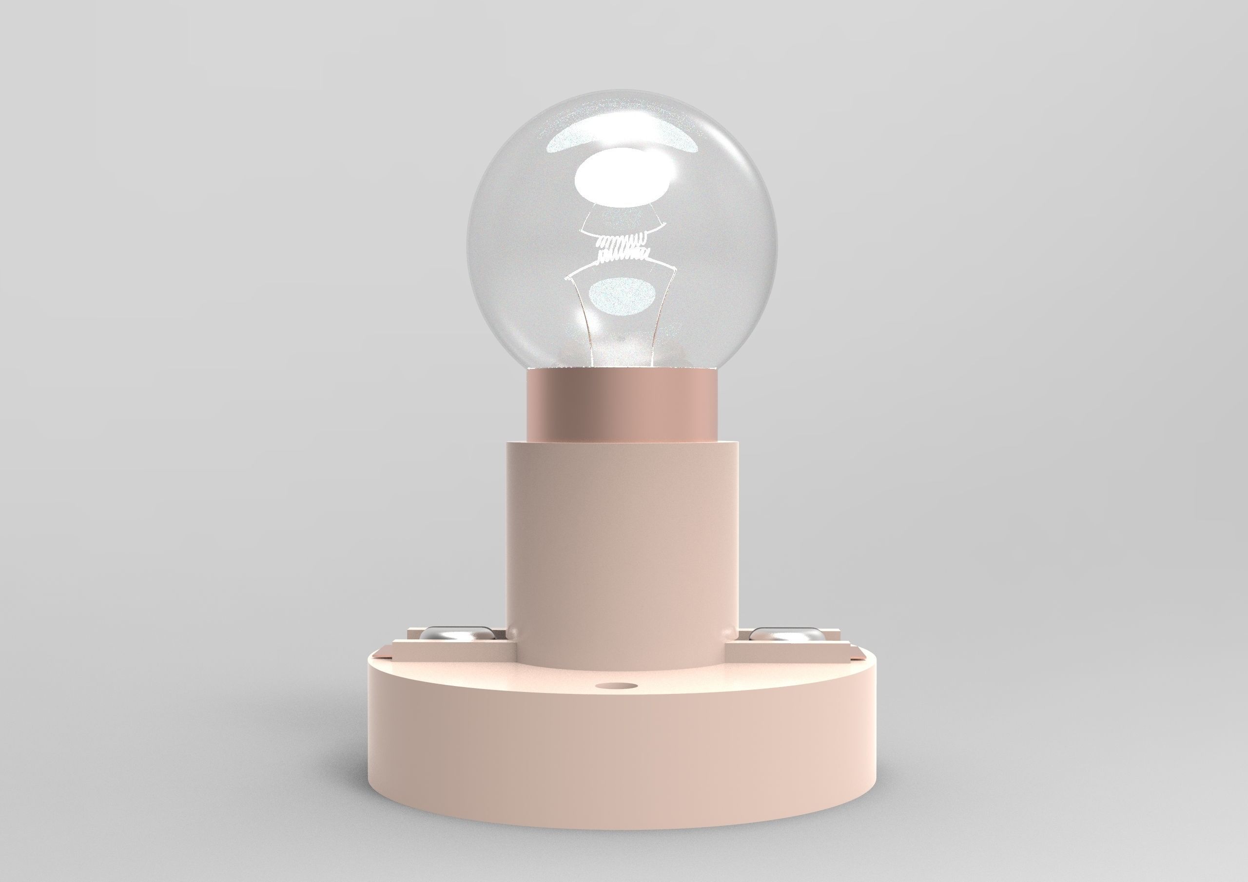 Miniature bulb and holder 3D model_7