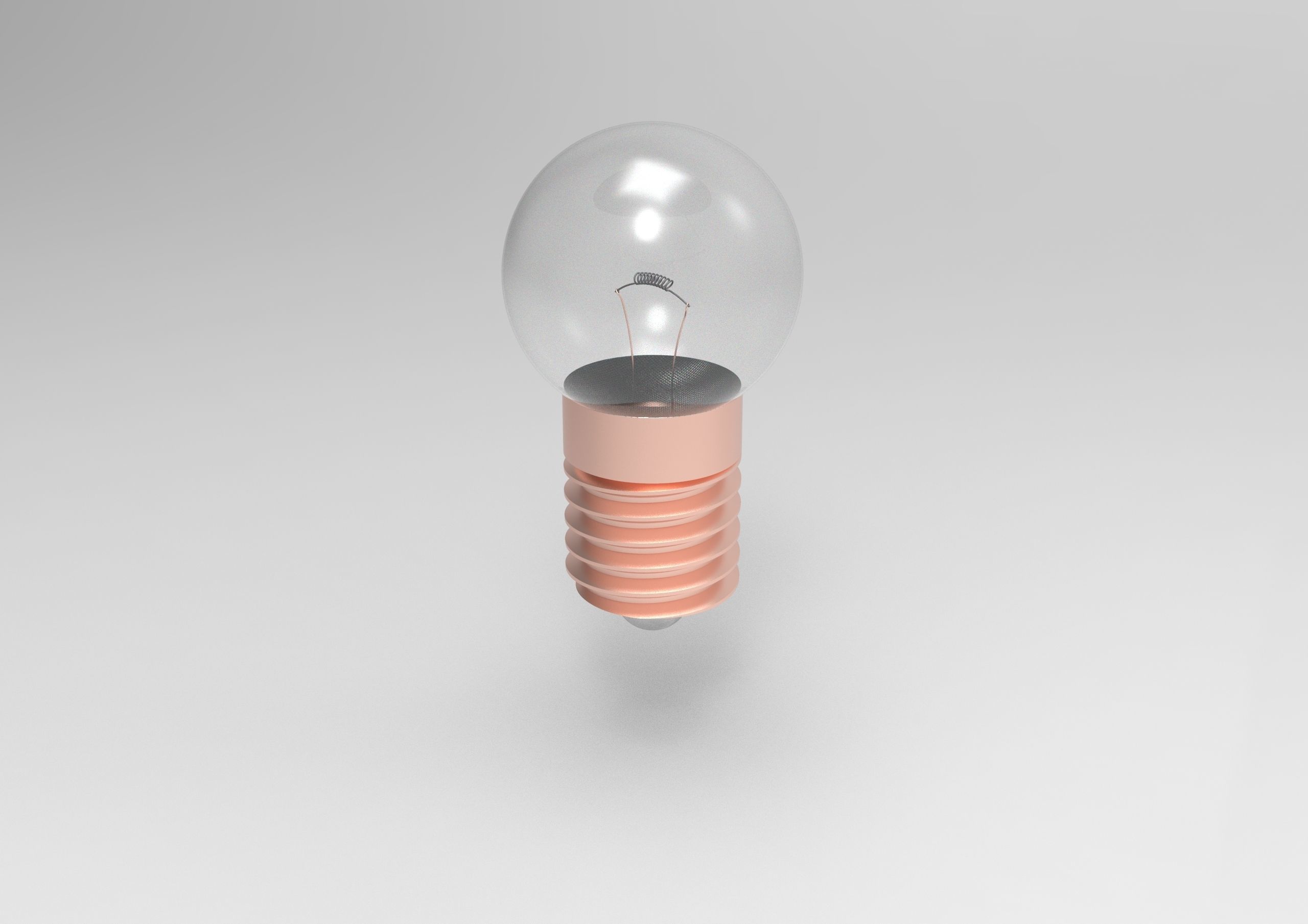 Miniature bulb and holder 3D model_3