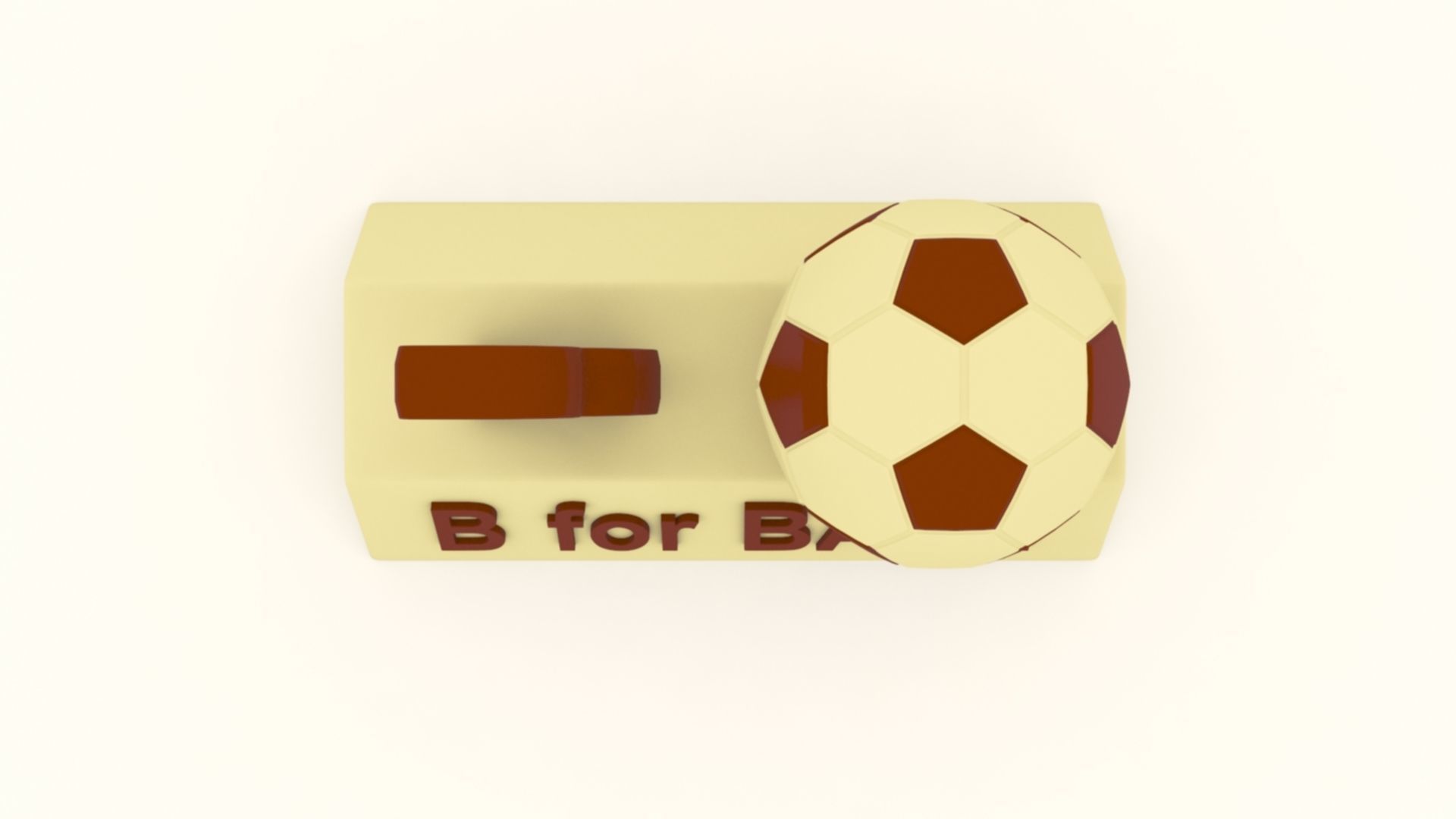 B for Ball Model 3D print model_6