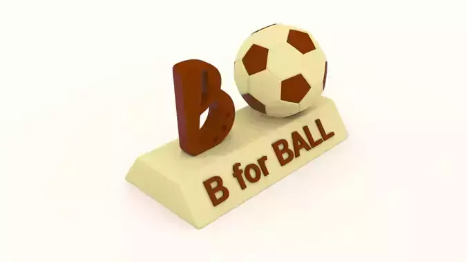 B for Ball Model 3D print model