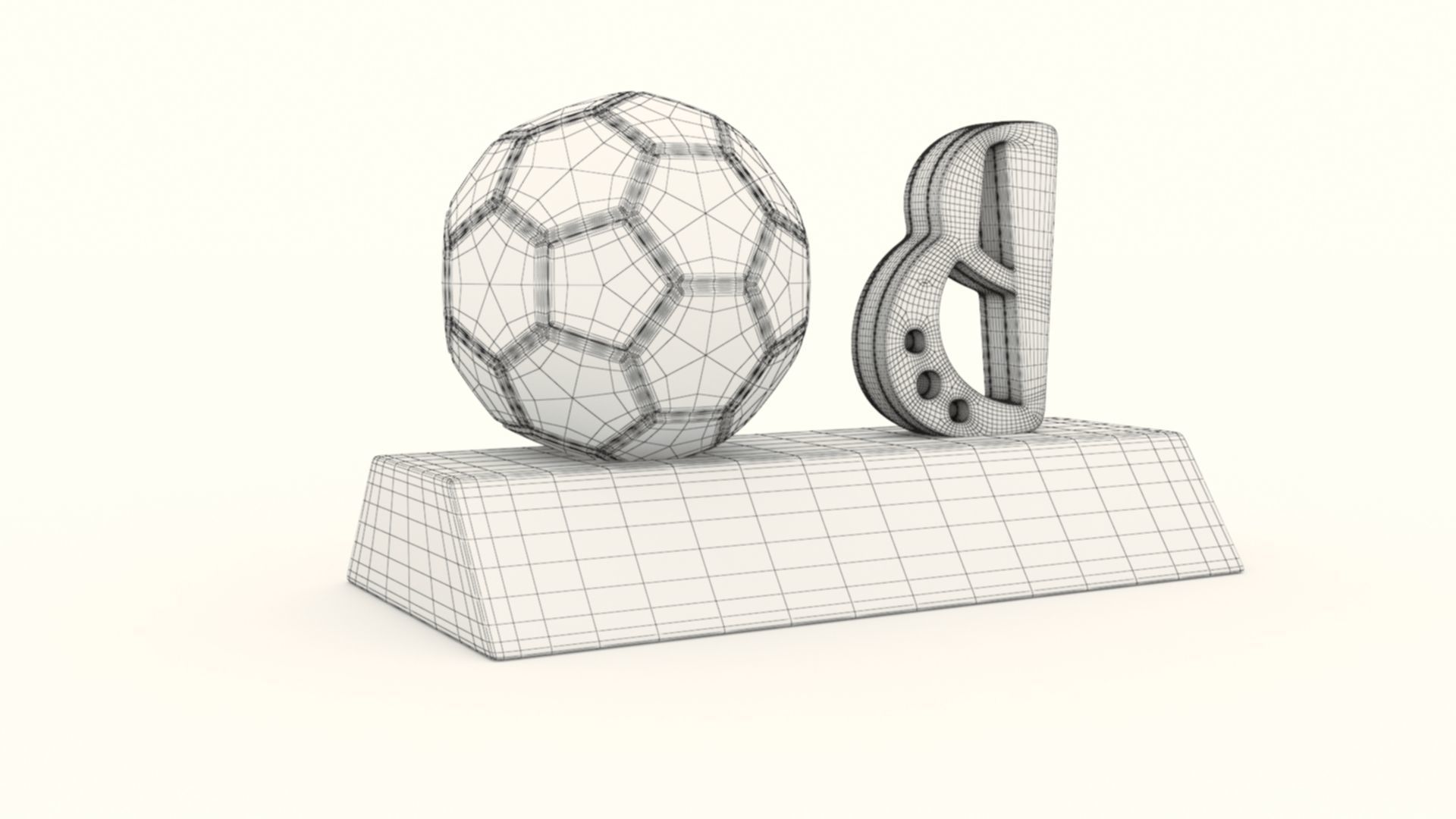 B for Ball Model 3D print model_8
