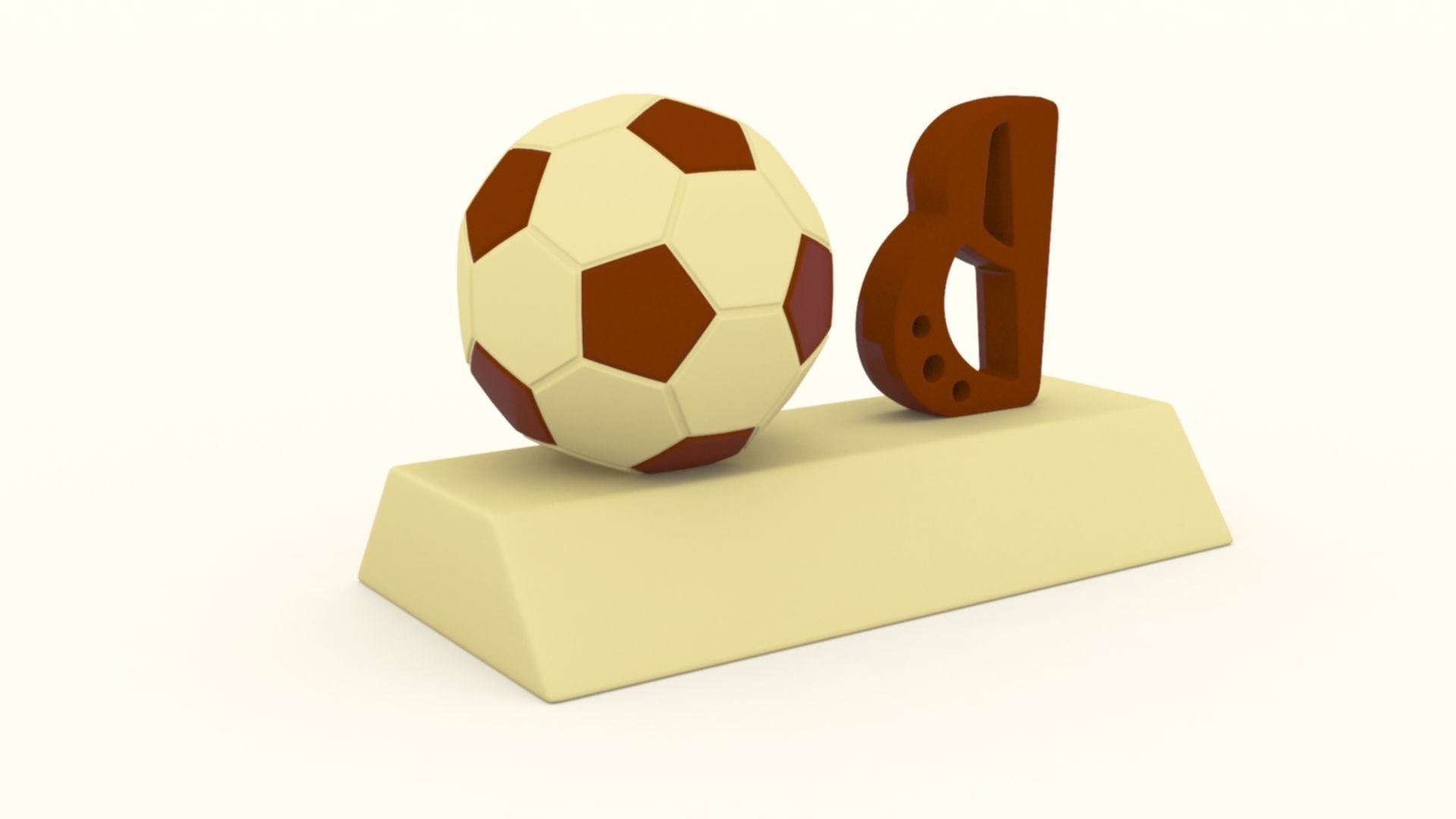 B for Ball Model 3D print model_4