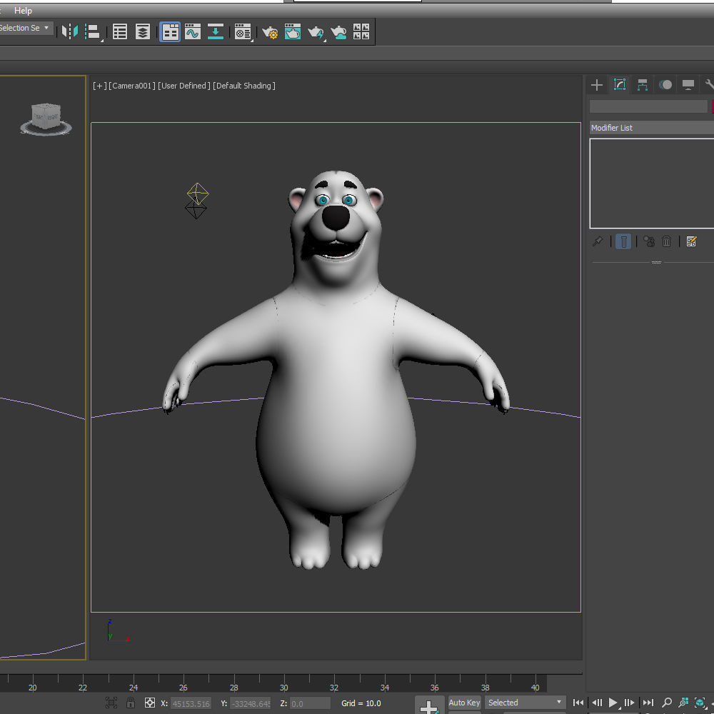 Polar Bear Cartoon 3D model_15