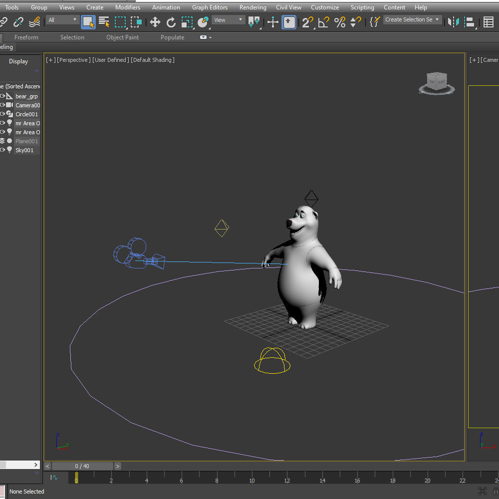 Polar Bear Cartoon 3D model_14