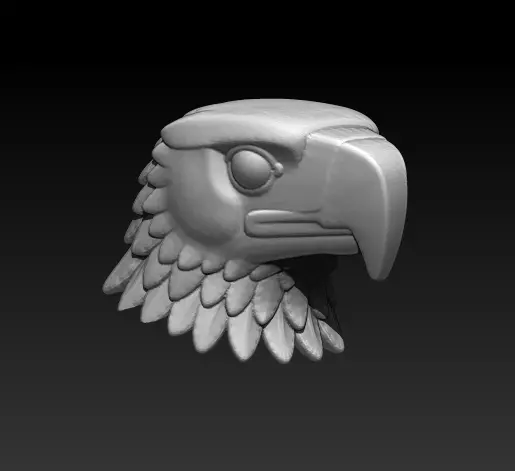 Eagle Head Bust Statue 3D print model_0