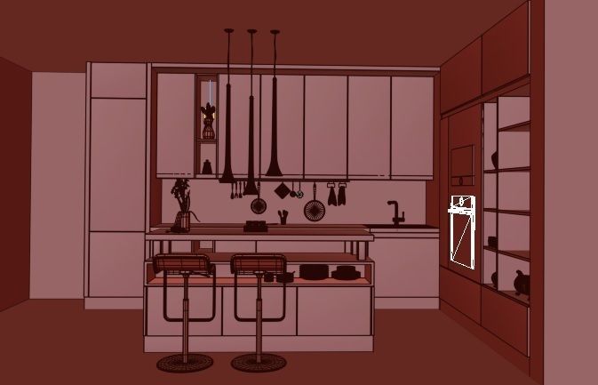 Cool Kitchen 3D model_4