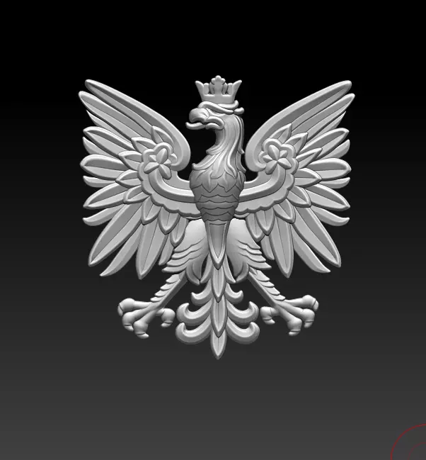 Eagle flat 3D print model_0