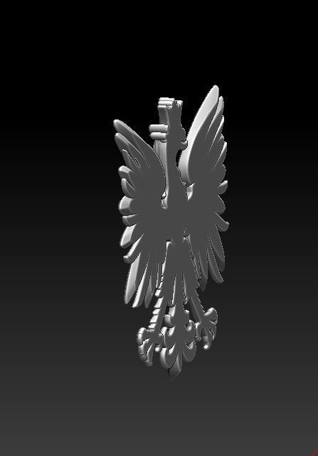 Eagle flat 3D print model_2