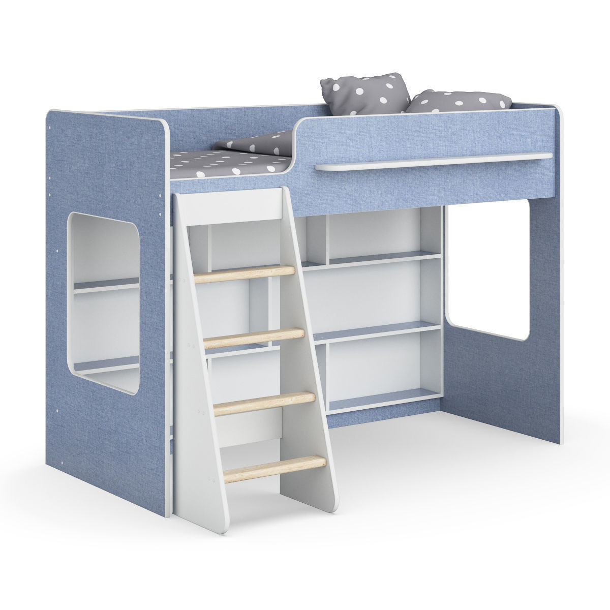 Legenda K26 with LP25 white childrens modular bed 3D model_1