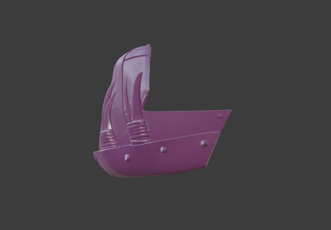 Mileena mask from Mortal Kombat 11  - Predator from Nijul 3D print model_9