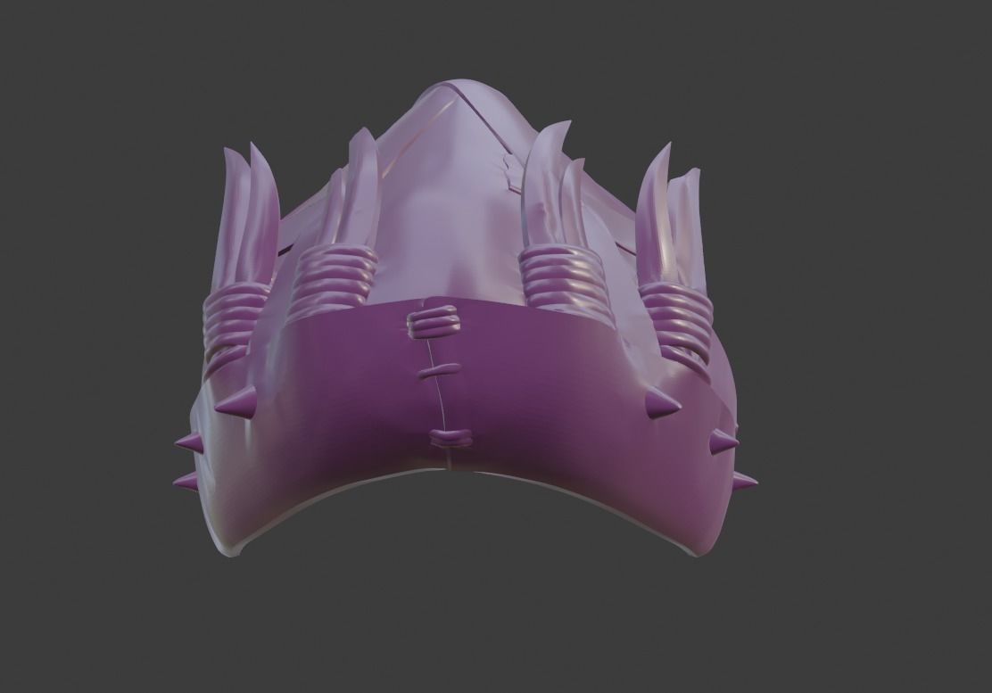 Mileena mask from Mortal Kombat 11  - Predator from Nijul 3D print model_12