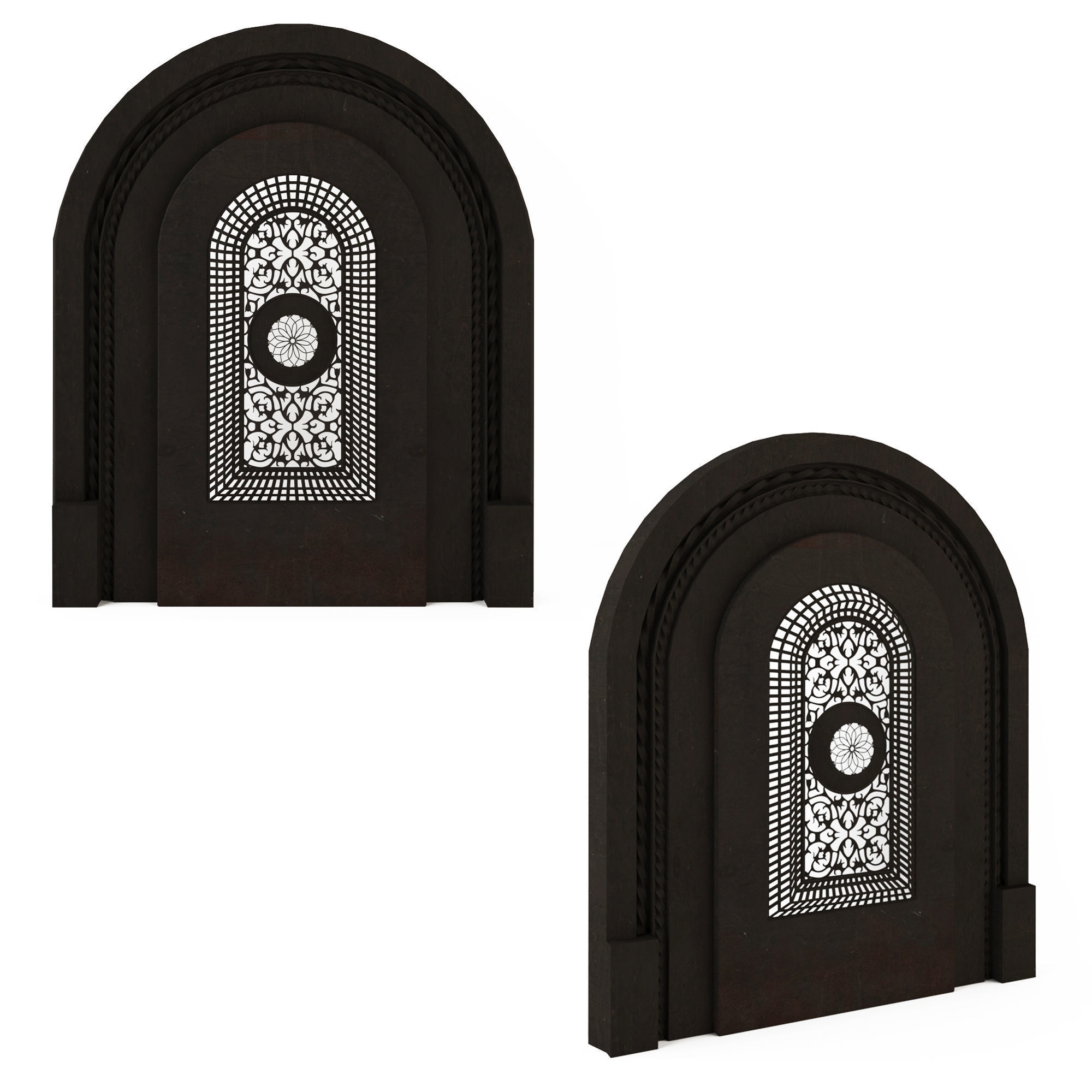 Decorative fireplace Free 3D model_5