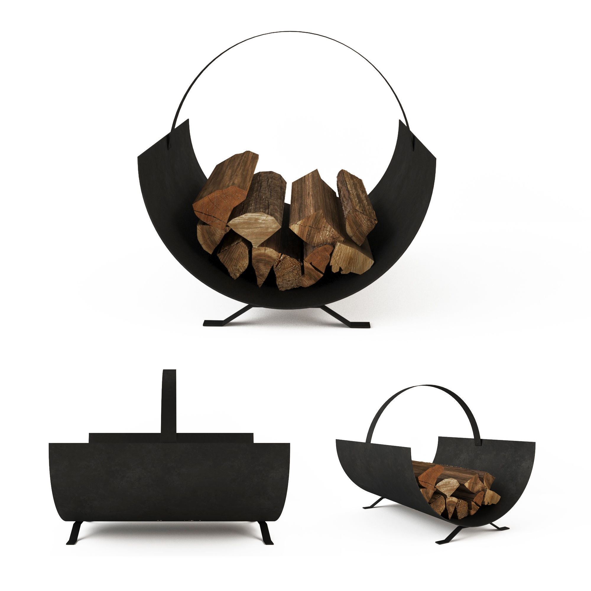 Decorative fireplace Free 3D model_6