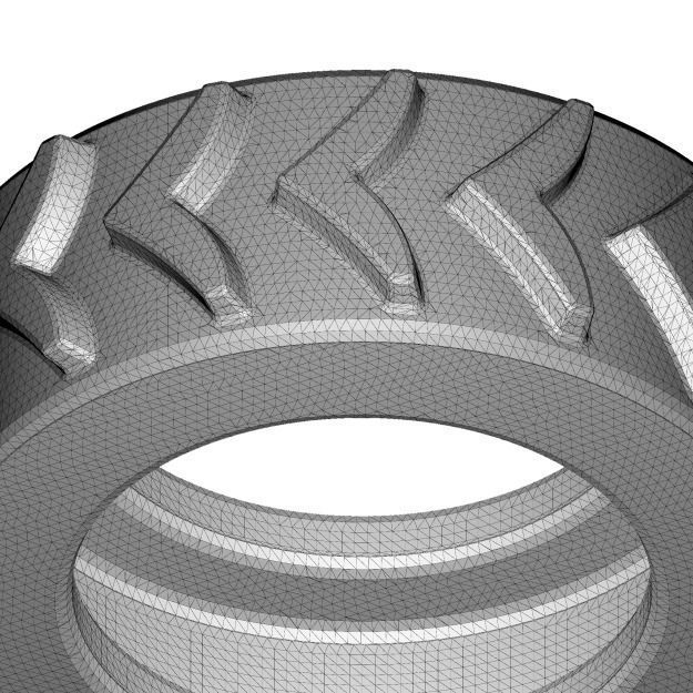 Kids Tractor Tyre 3D print model_4