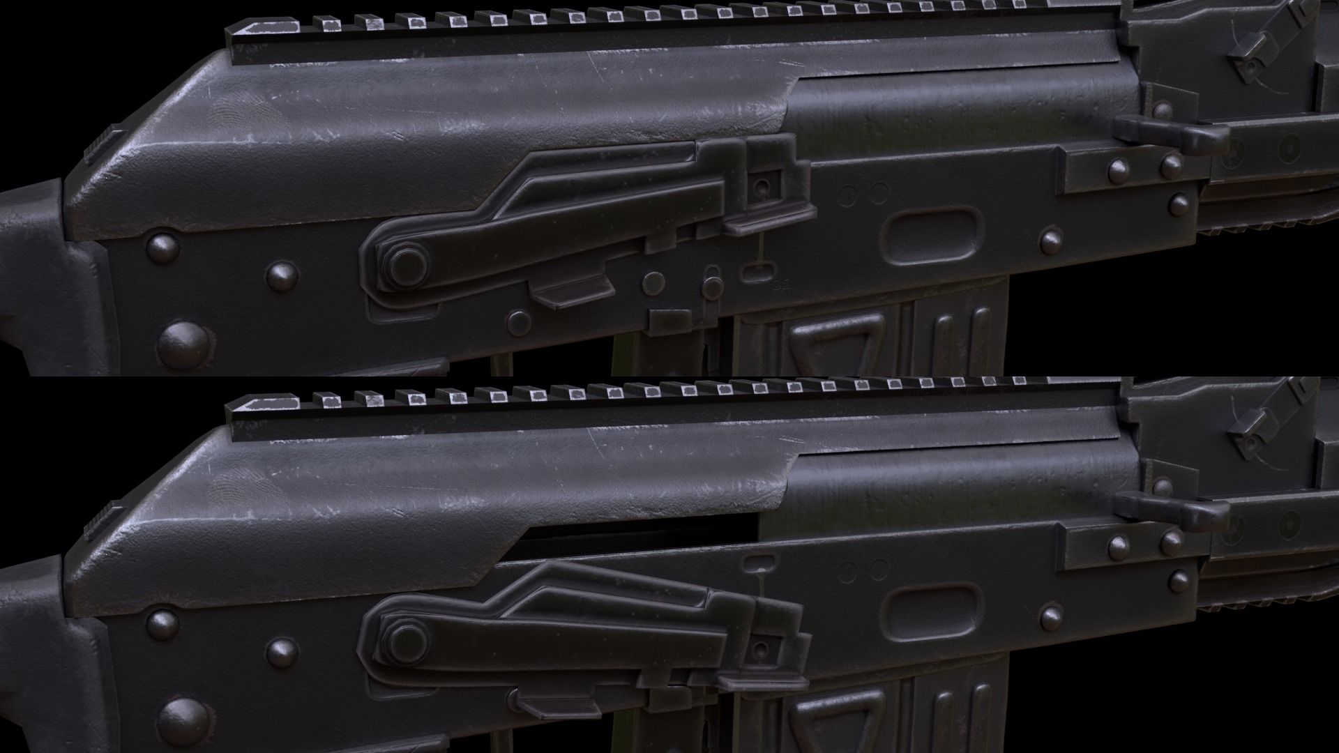 ASR-18 Camouflaged SVD Based Sniper Rifle Low-poly 3D model_24