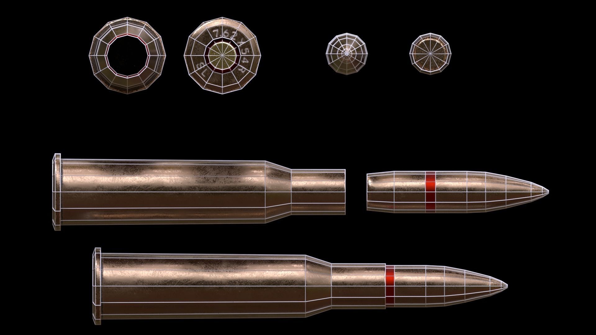ASR-18 Camouflaged SVD Based Sniper Rifle Low-poly 3D model_52