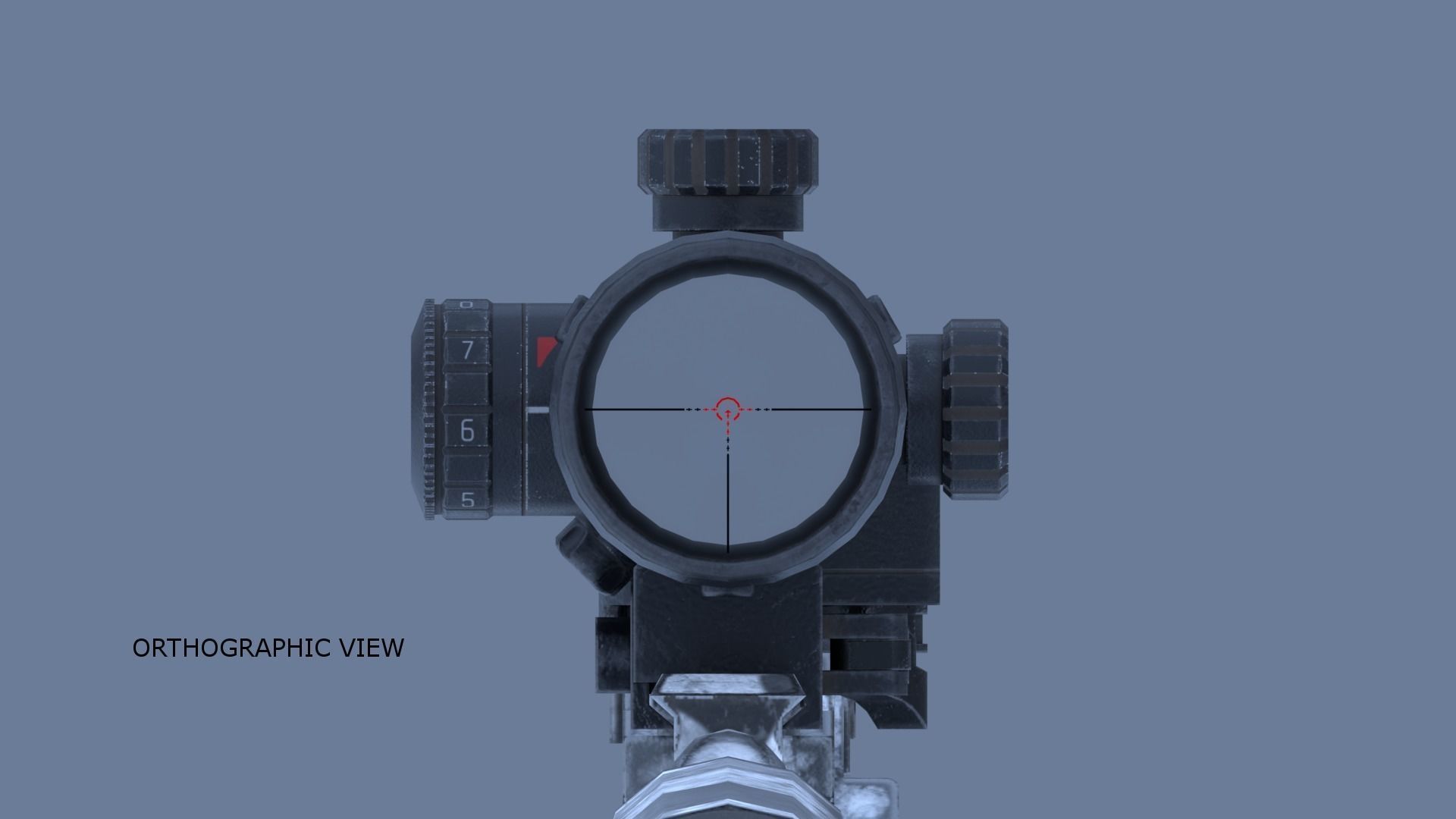 ASR-18 Camouflaged SVD Based Sniper Rifle Low-poly 3D model_22