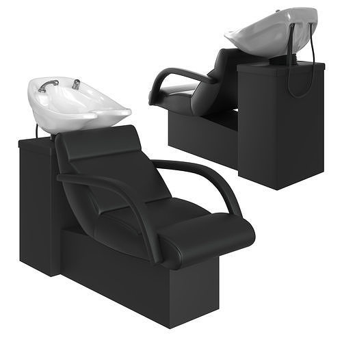 hairdresser wash basin 2 3D model