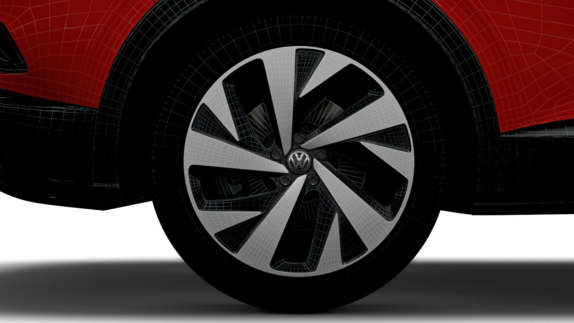 Volkswagen ID4 1st 2021 wheel 3D model_4