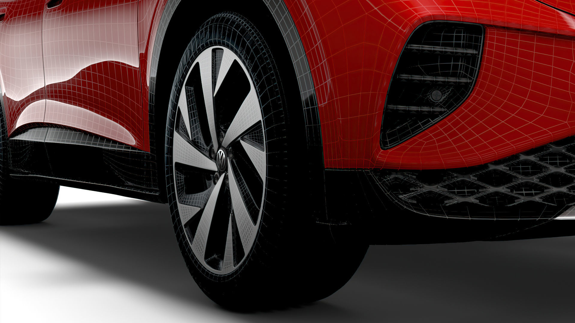 Volkswagen ID4 1st 2021 wheel 3D model_3